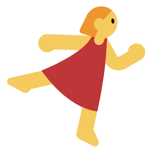 person in cute dance pose